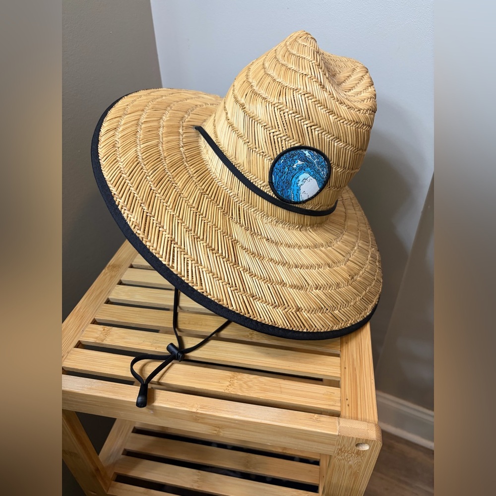 Men’s Straw Sun Hat with adjustable string Size L